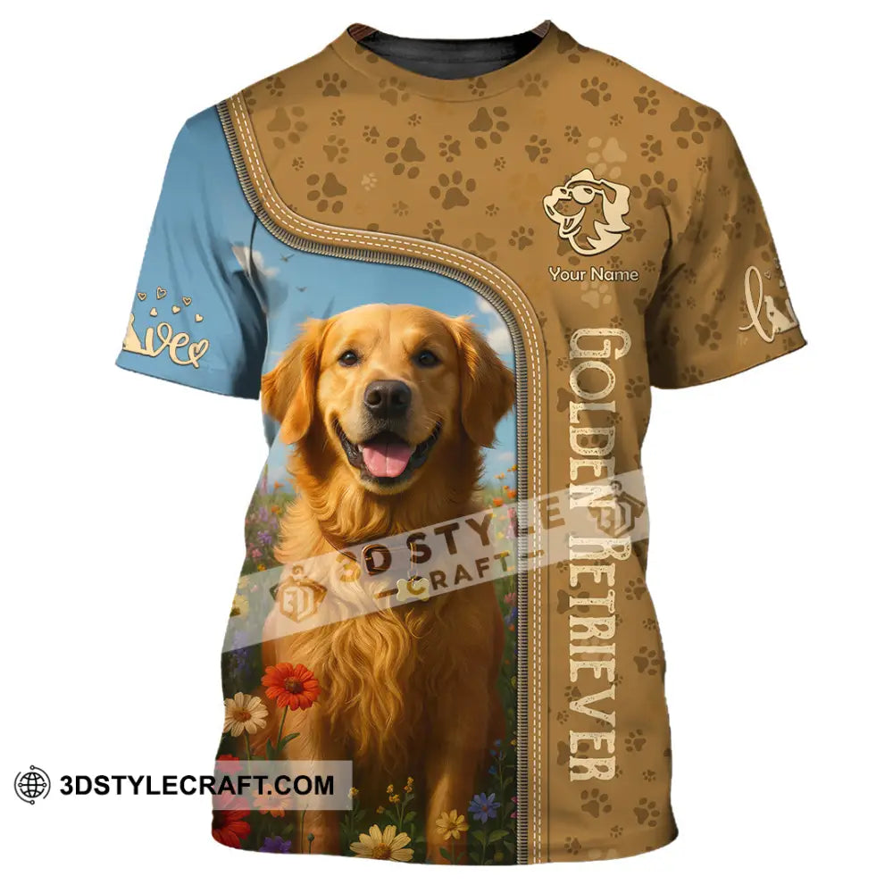 Unisex Shirt - Custom Golden Retriever Shirt T-Shirt / S T-shirt