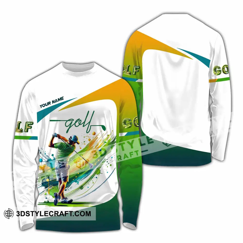 Unisex Shirt Custom Golf Player Shirt Long Sleeve Shirt / S T shirt