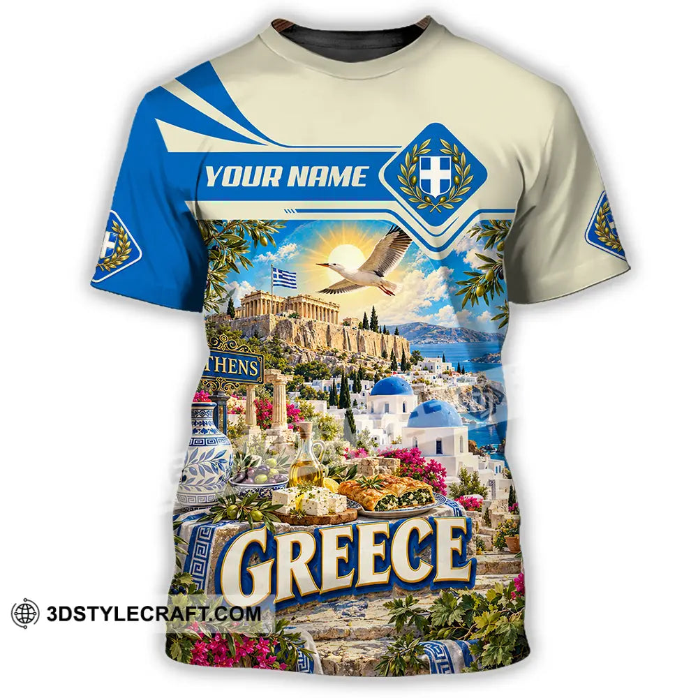 Unisex Shirt - Custom Greece Shirt - T-Shirt / S - T-shirt