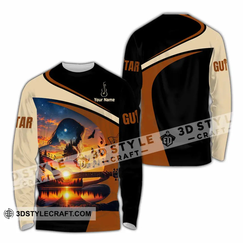 Unisex Shirt - Custom Guitar Shirt - Long Sleeve Shirt / S - T-shirt
