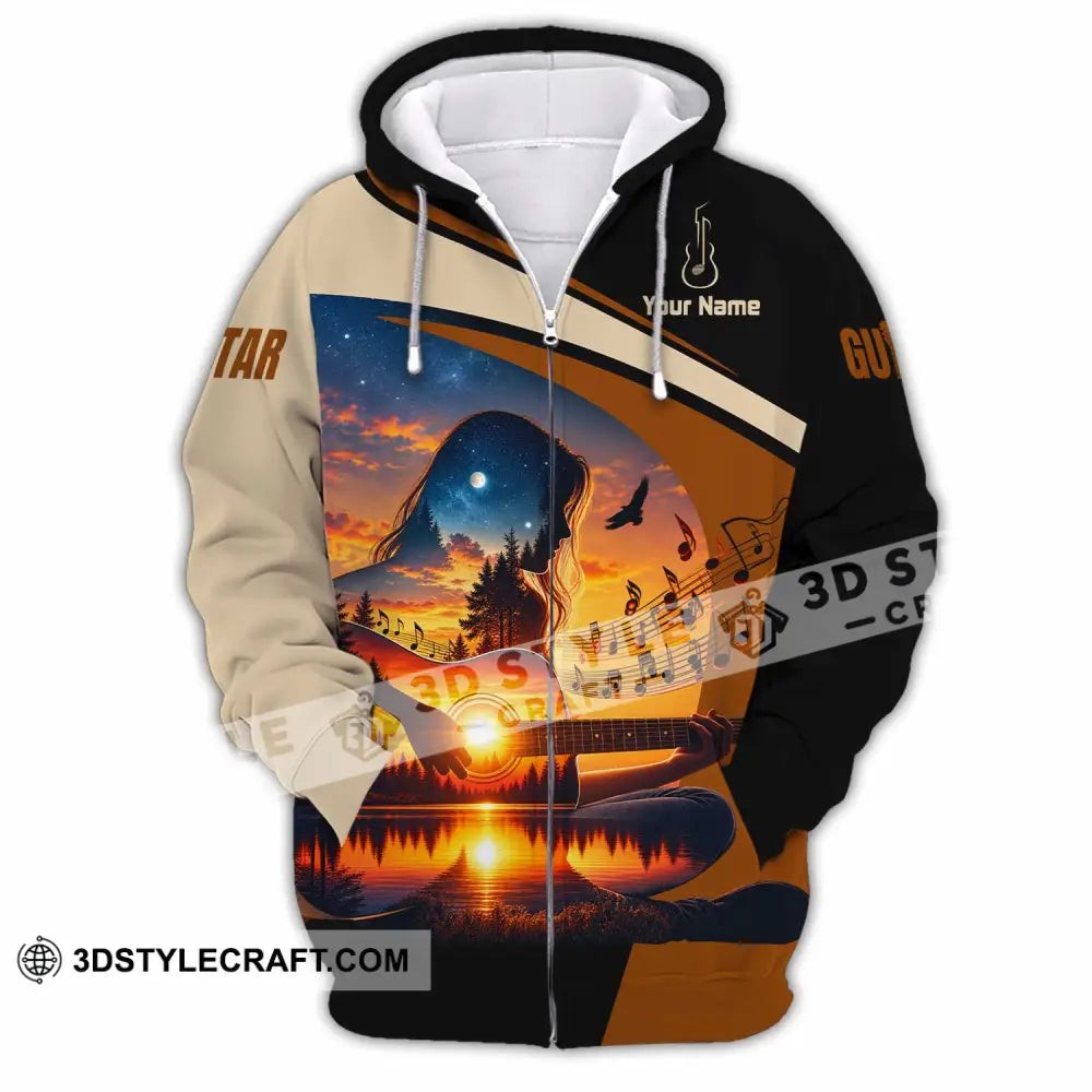 Unisex Shirt - Custom Guitar Shirt - Zipper Hoodie / S - T-shirt