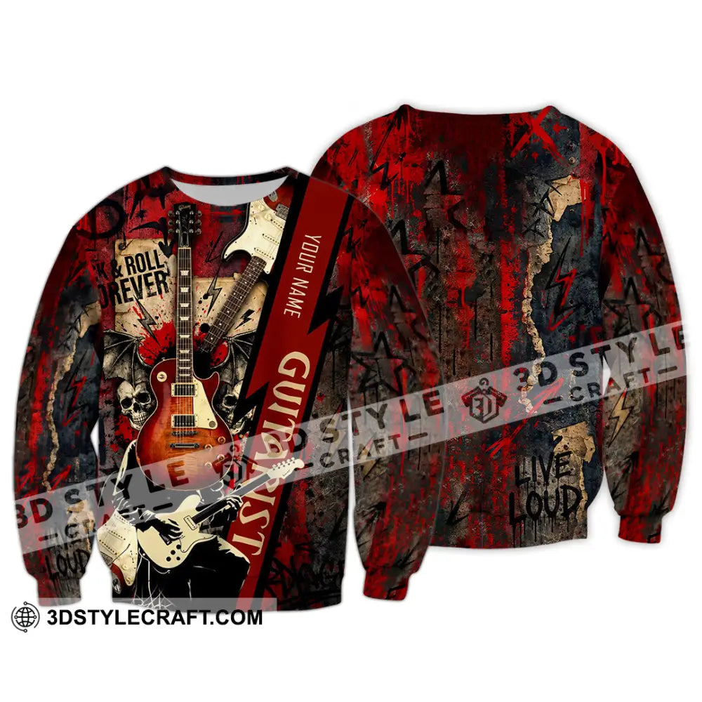 Unisex Shirt - Custom Guitarist Shirt - Long Sleeve / S - T-shirt