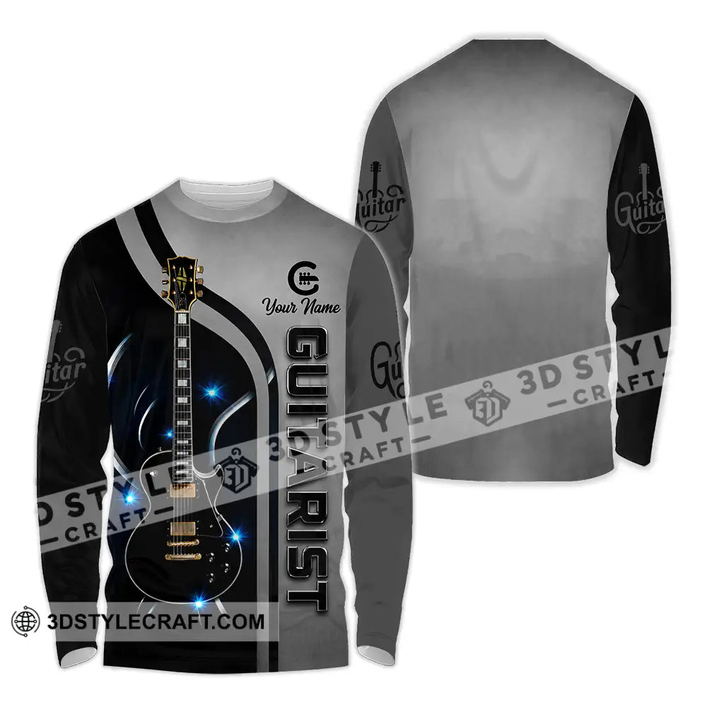 Unisex Shirt - Custom Guitarist Shirt - Long Sleeve Shirt / S - T-shirt