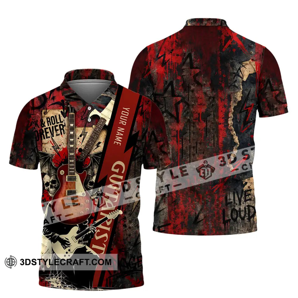 Unisex Shirt - Custom Guitarist Shirt - Polo Shirt / S - T-shirt