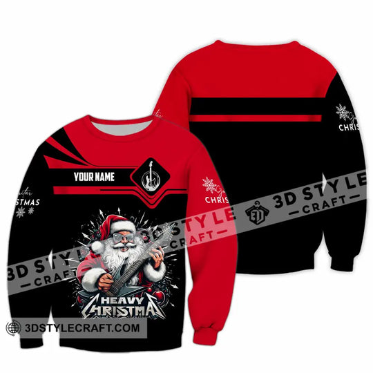Unisex Shirt - Custom Guitarist Santa Shirt style option 3