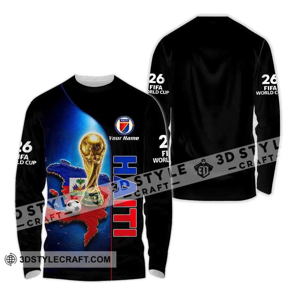 Unisex Shirt - Custom Haiti World Cup 2026 Shirt - Long Sleeve Shirt / S - T-shirt