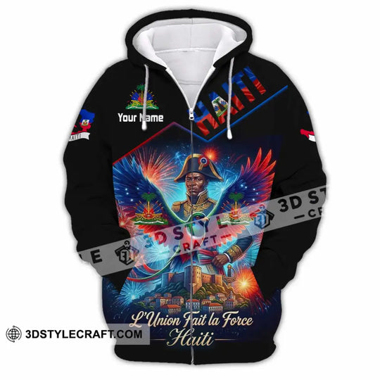 Unisex Shirt - Custom Haiti L'Union Fait La Force Shirt style option 3