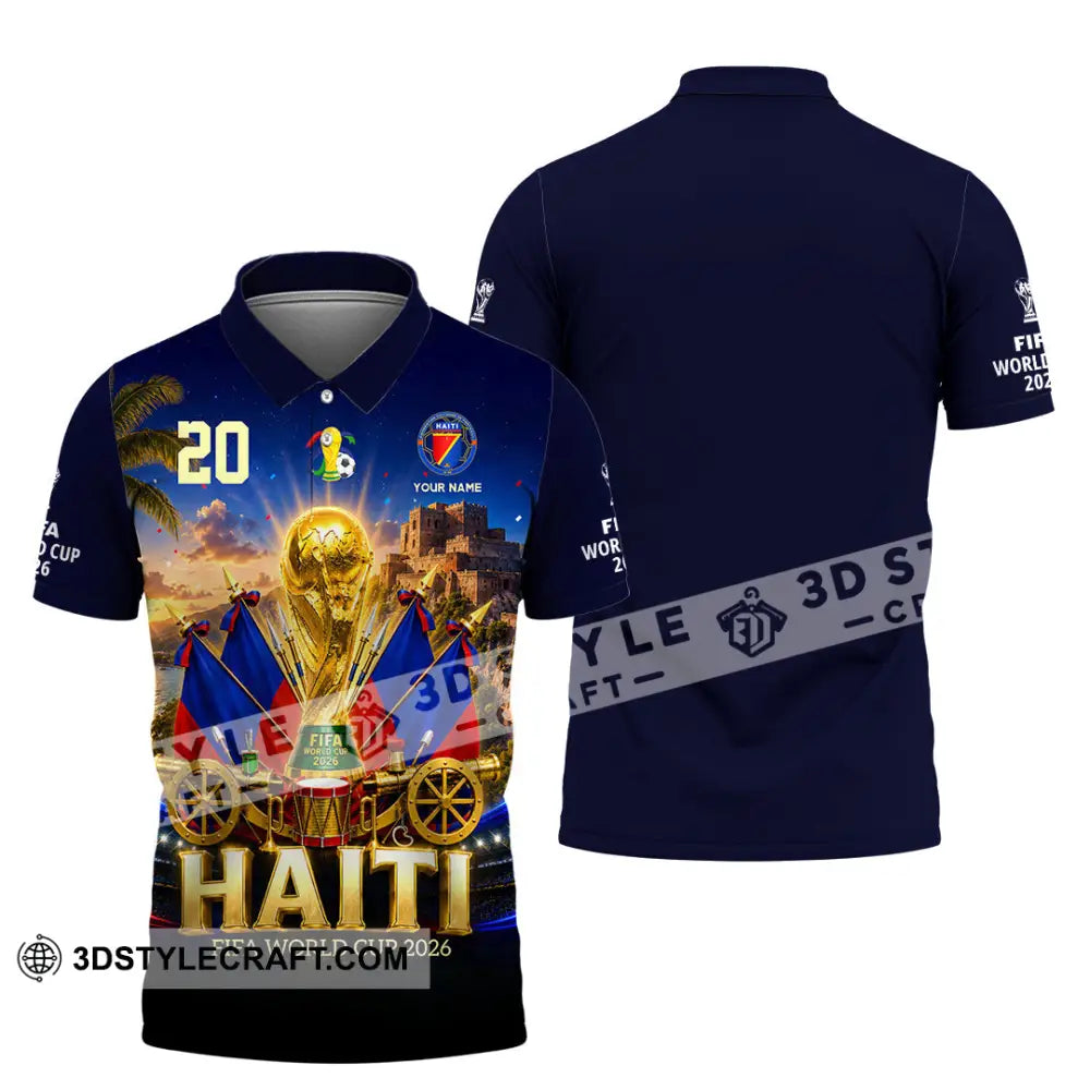 Unisex Shirt - Custom Haiti World Cup 2026 Shirt - Polo Shirt / S - T-shirt