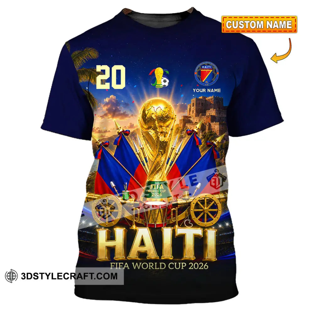 Unisex Shirt - Custom Haiti World Cup 2026 Shirt - T-shirt