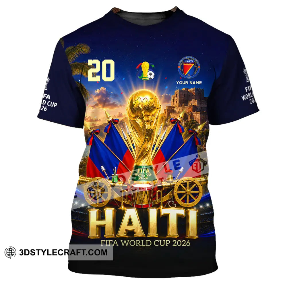 Unisex Shirt - Custom Haiti World Cup 2026 Shirt - T-Shirt / S - T-shirt