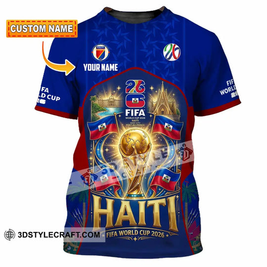 Unisex Shirt - Custom Haiti World Cup 2026 Shirt style option 1
