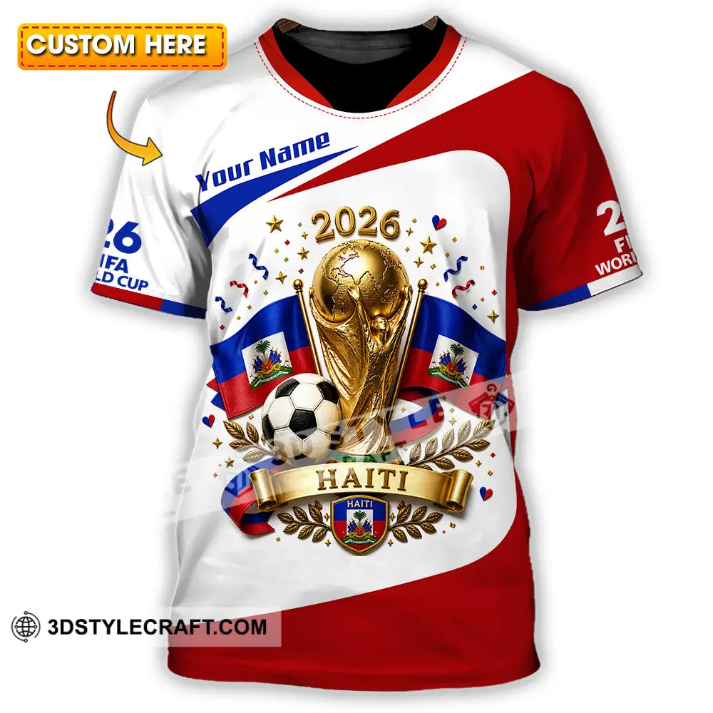 Unisex Shirt - Custom Haiti World Cup 2026 Shirt - T-shirt