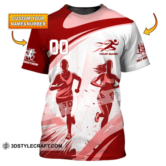 Unisex Shirt - Custom Half Marathon Run 3D Shirt style option 1