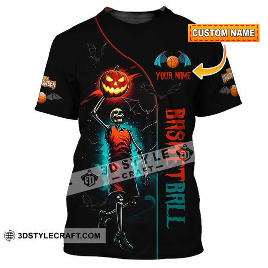 Unisex Shirt Custom Halloween Basketball Sport Shirt T shirt