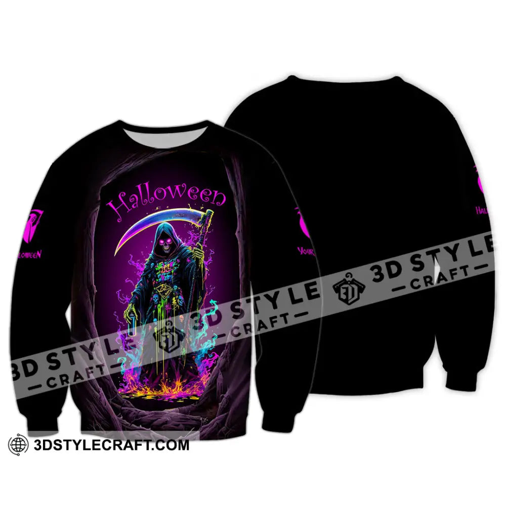 Unisex Shirt Custom Halloween Design Shirt Long Sleeve / S T shirt