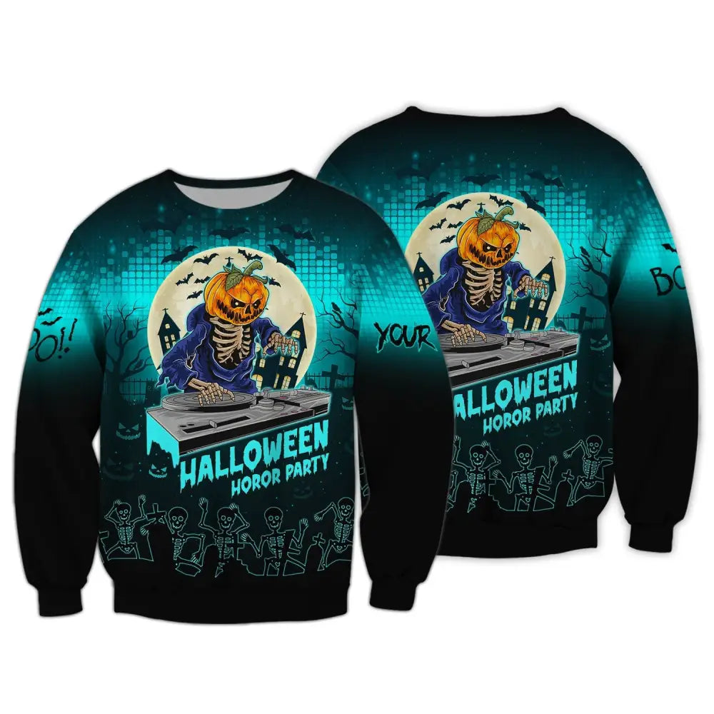 Unisex Shirt Custom Halloween Hoodie For Long Sleeve / S T-Shirt
