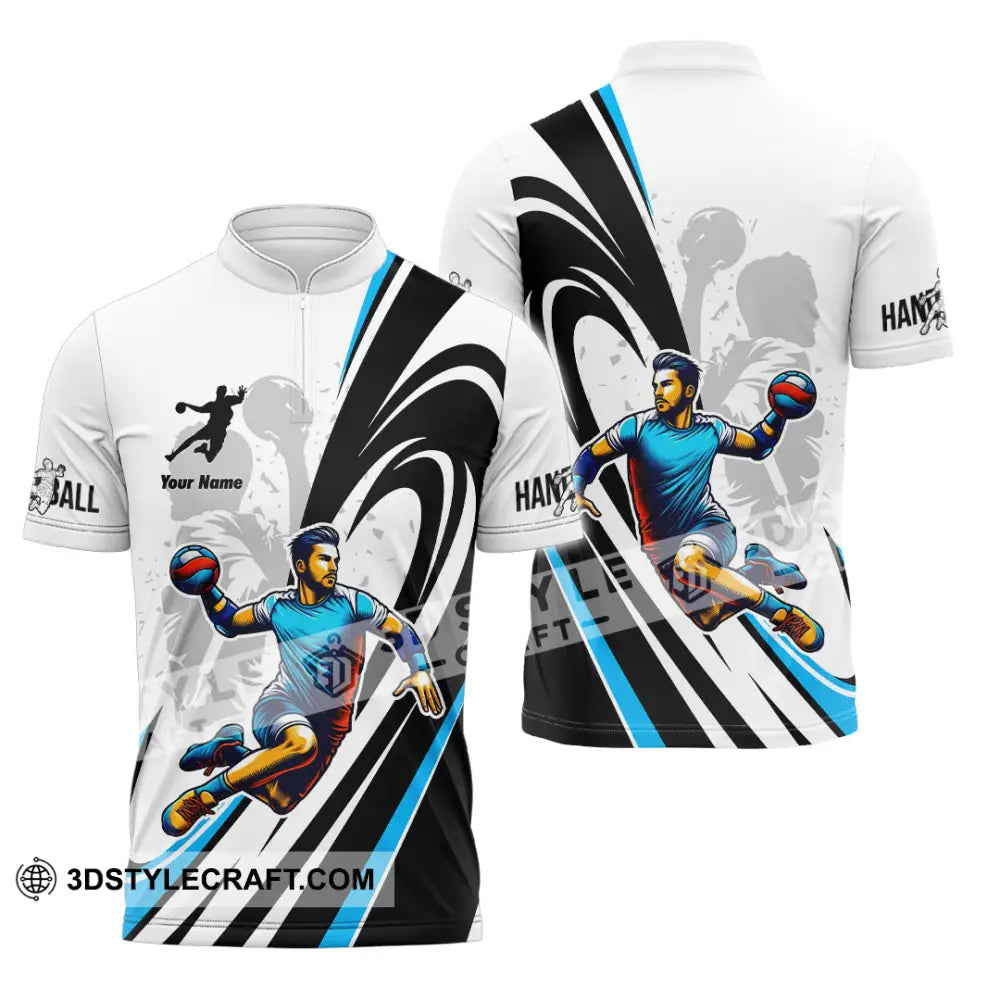 Unisex Shirt Custom Handball Shirt Zipper Polo Shirt / S T shirt