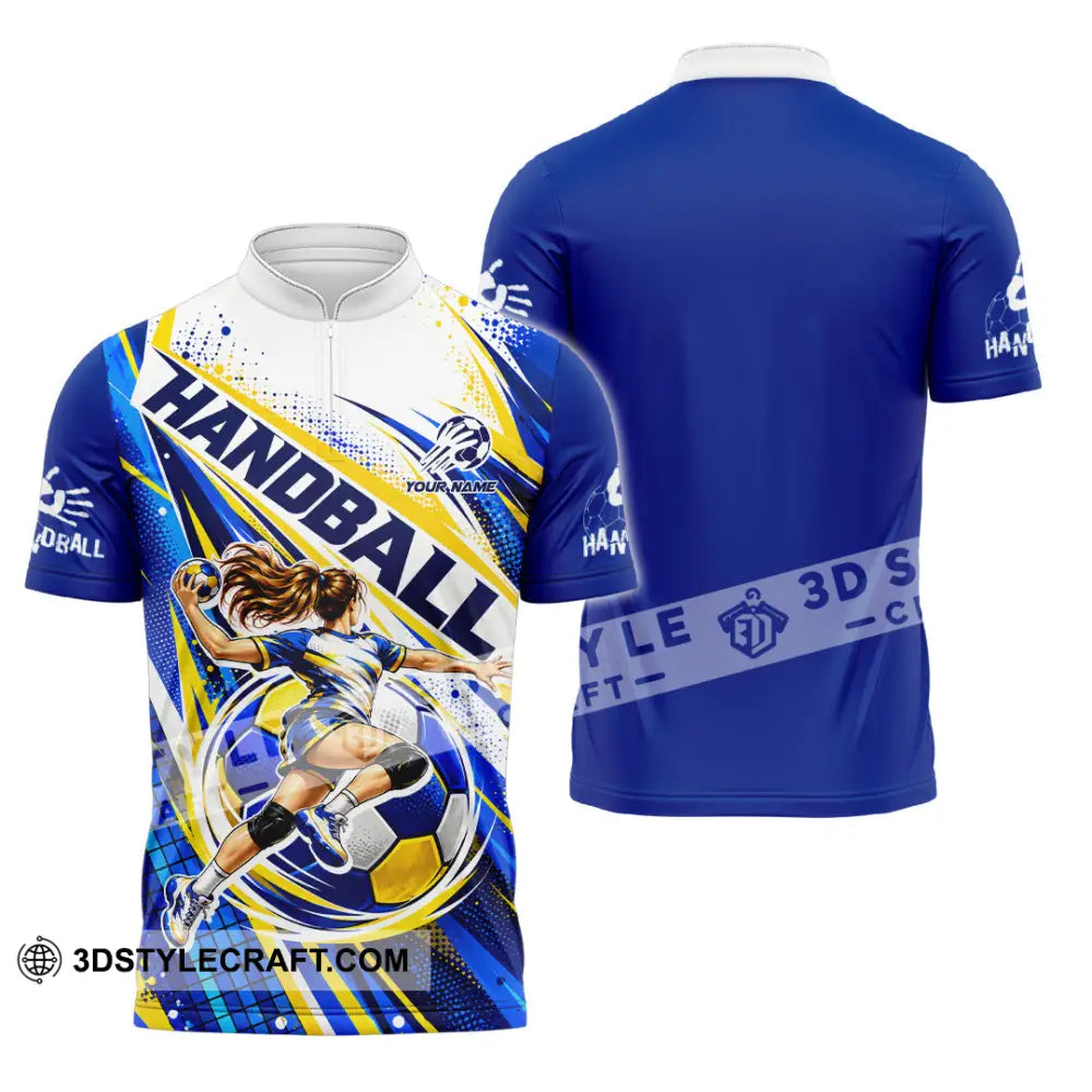 Unisex Shirt - Custom Handball Shirt - Zipper Polo Shirt / S - T-shirt
