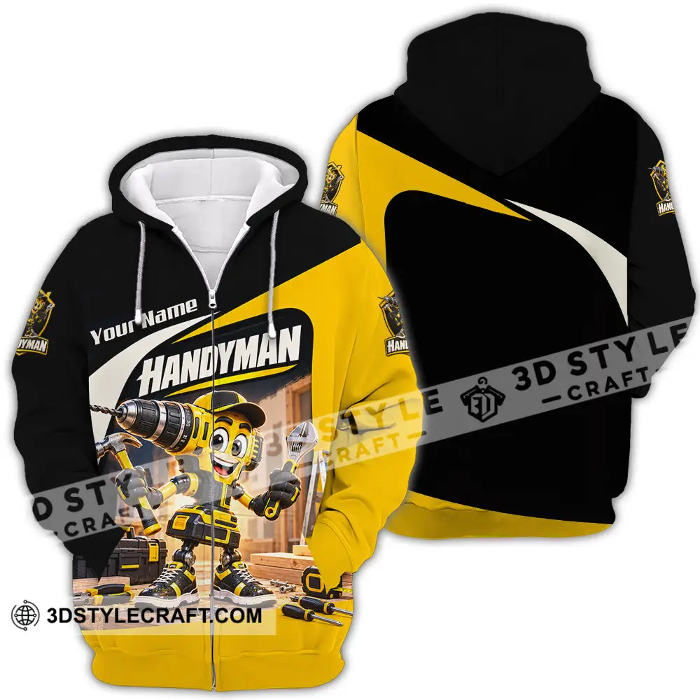 Unisex Shirt - Custom Handyman Shirt - Zipper Hoodie / S - T-shirt