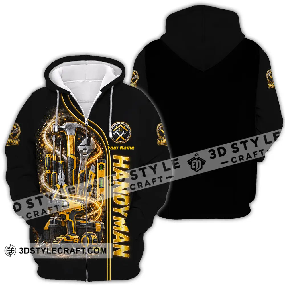 Unisex Shirt - Custom Handyman Shirt - Zipper Hoodie / S - T-shirt