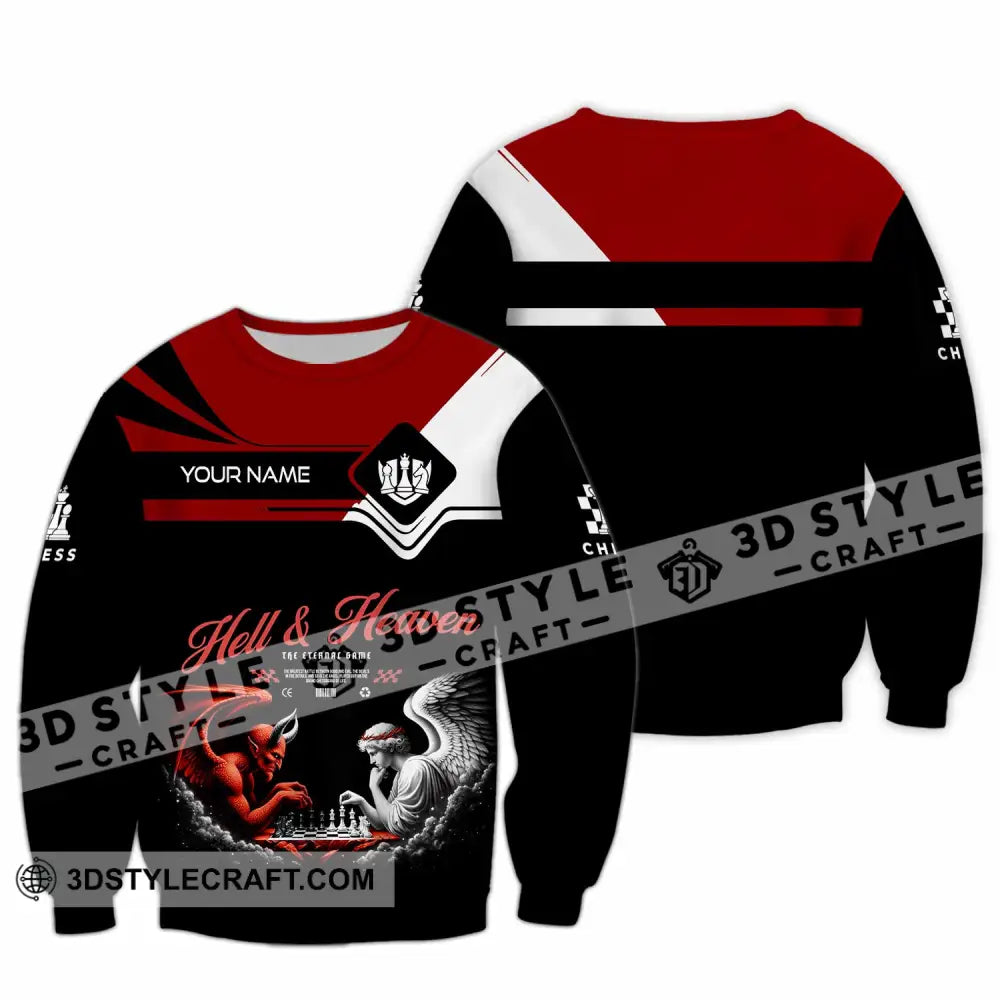 Unisex Shirt Custom Hell And Heaven Shirt Long Sleeve / S T shirt