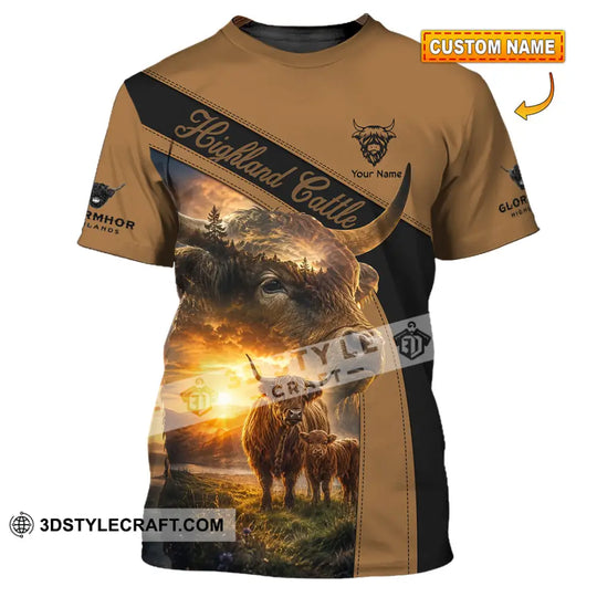 Unisex Shirt - Custom Highland Cattle Shirt style option 1