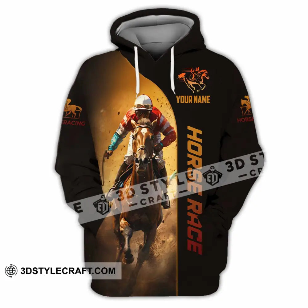 Unisex Shirt Custom Horse Race Shirt Hoodie / S T shirt
