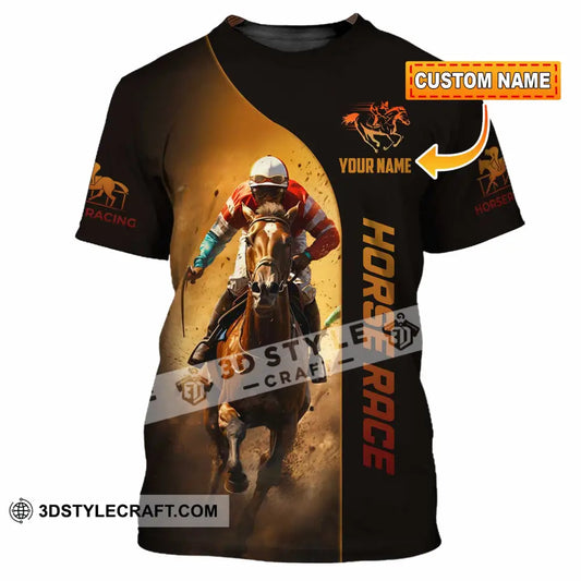 Unisex Shirt Custom Horse Race Shirt T shirt