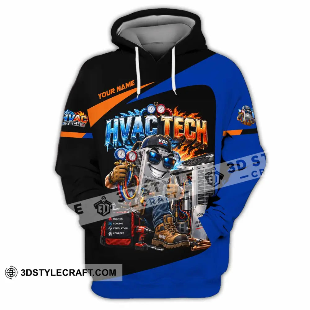Unisex Shirt - Custom HVAC Tech Shirt - Hoodie / S - T-shirt