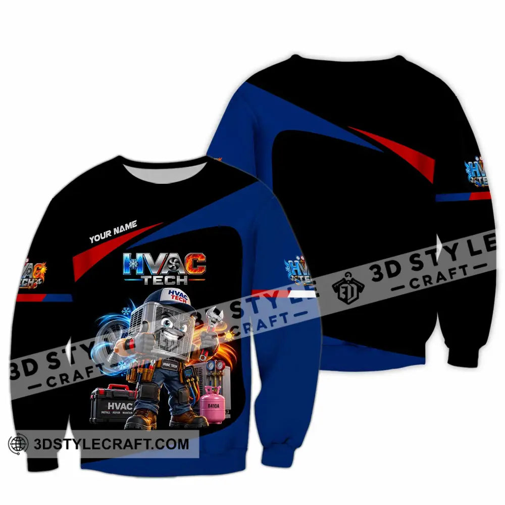 Unisex Shirt - Custom HVAC Tech Shirt - Long Sleeve / S - T-shirt