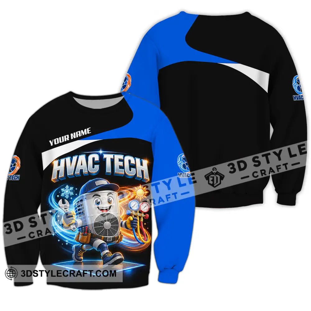 Unisex Shirt - Custom HVAC Tech Shirt - Long Sleeve / S - T-shirt
