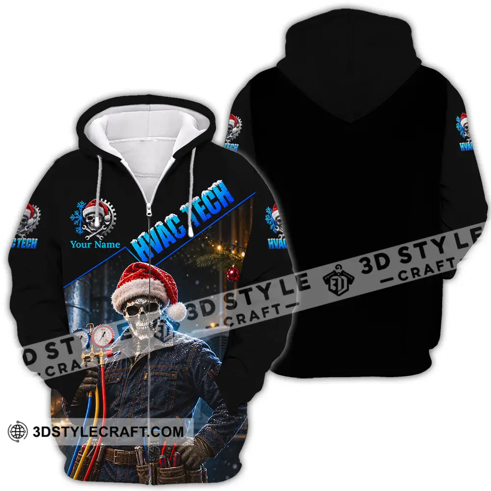 Unisex Shirt - Custom HVAC Tech Shirt - Zipper Hoodie / S - T-shirt