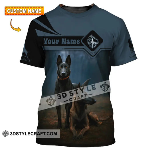 Unisex Shirt - Custom I Love My Belgian Malinois Pet Lover Shirt T-shirt