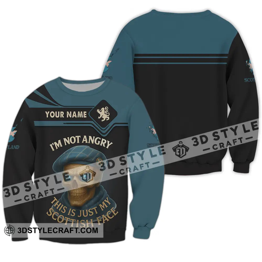 Unisex Shirt Custom I’m Not Angry This Is Just My Scottish Face Shirt Long Sleeve / S T shirt