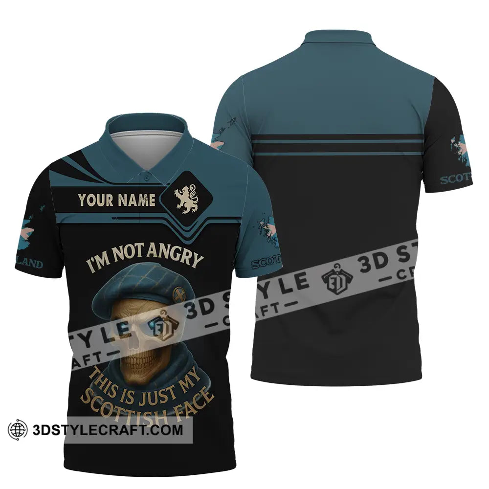 Unisex Shirt Custom I’m Not Angry This Is Just My Scottish Face Shirt Polo Shirt / S T shirt