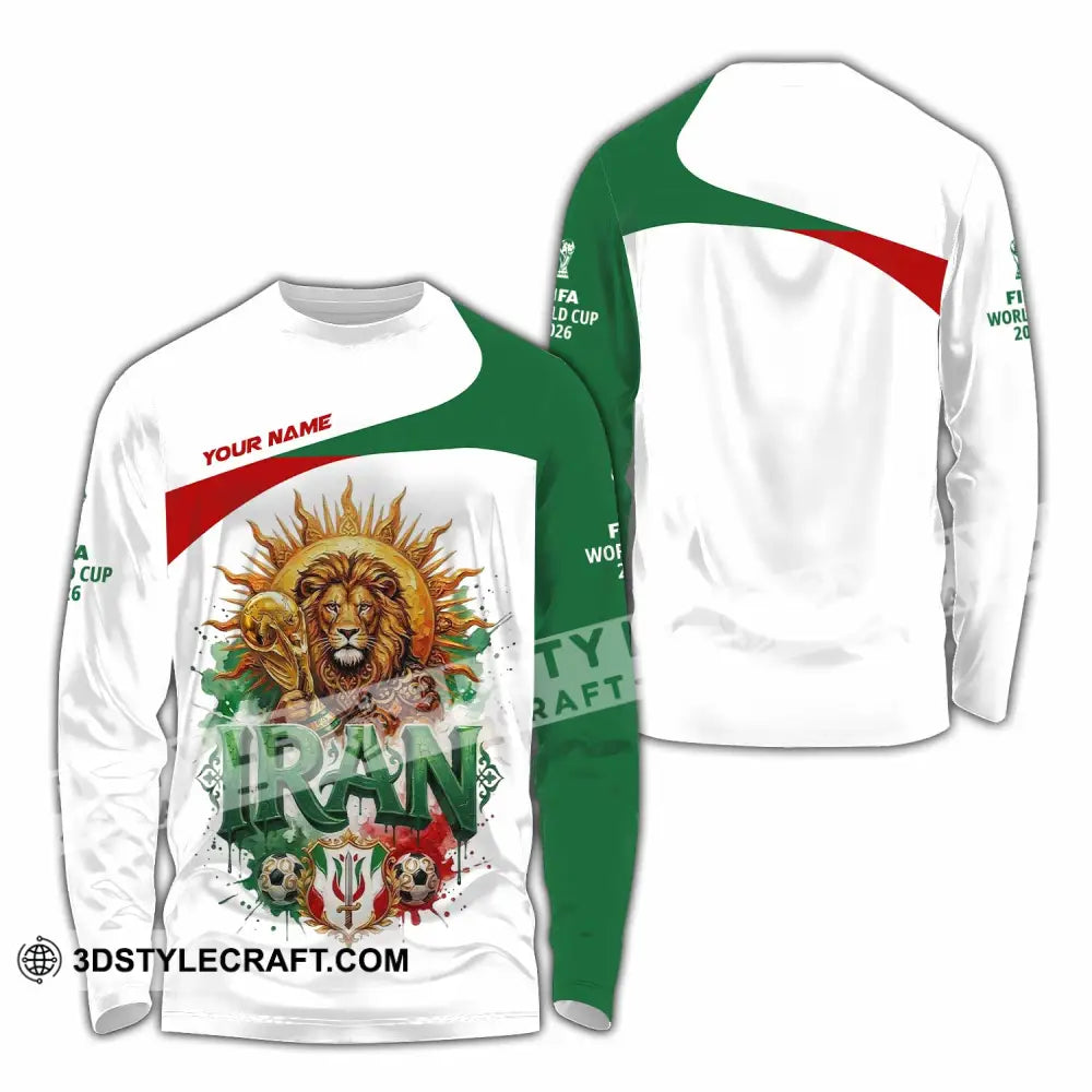 Unisex Shirt - Custom Iran World Cup 2026 3D Shirt - Long Sleeve Shirt / S - T-shirt