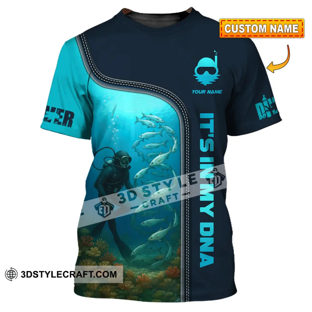Unisex Shirt - Custom It Is In My DNA Shirt For Diver T-shirt