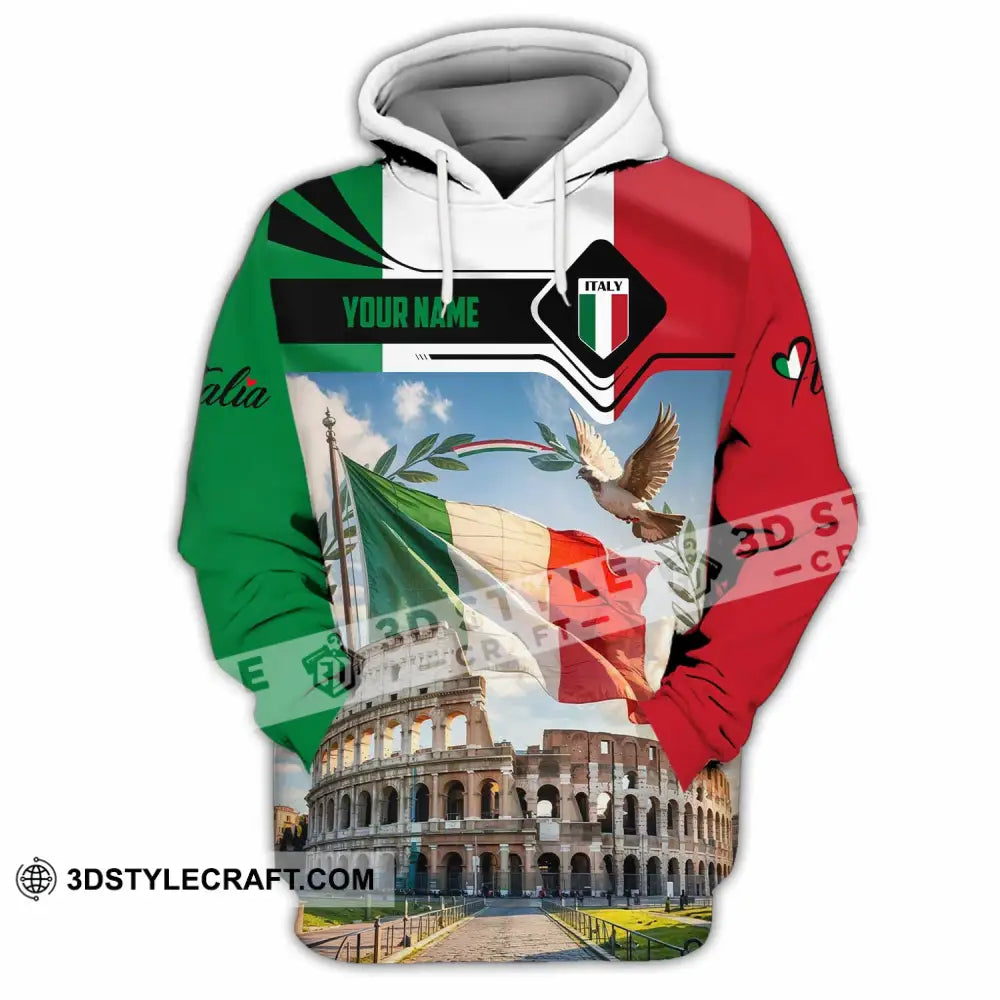 Unisex Shirt - Custom Italy 3D Shirt - Hoodie / S - T-shirt
