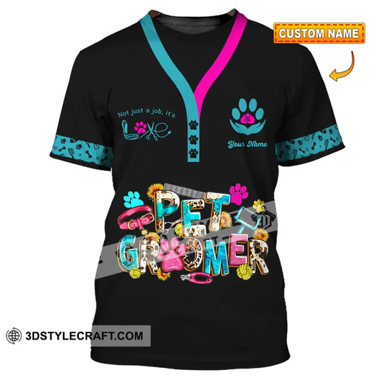Unisex Shirt - Custom It's Not Just A Job, It's Love, Pet Groomer Shirt style option 1