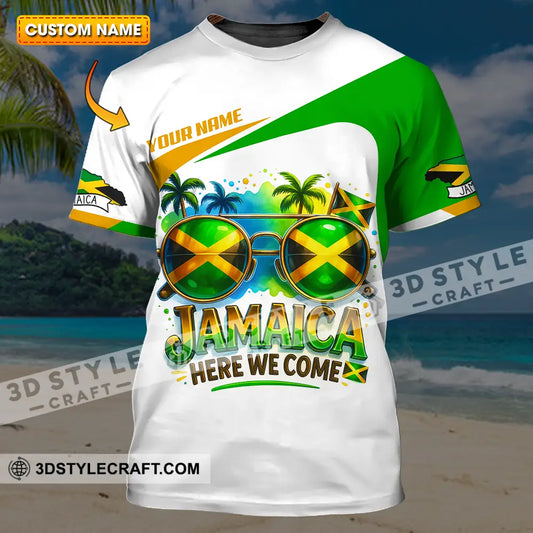 Unisex Shirt - Custom Jamaica Here We Come Shirt T-shirt