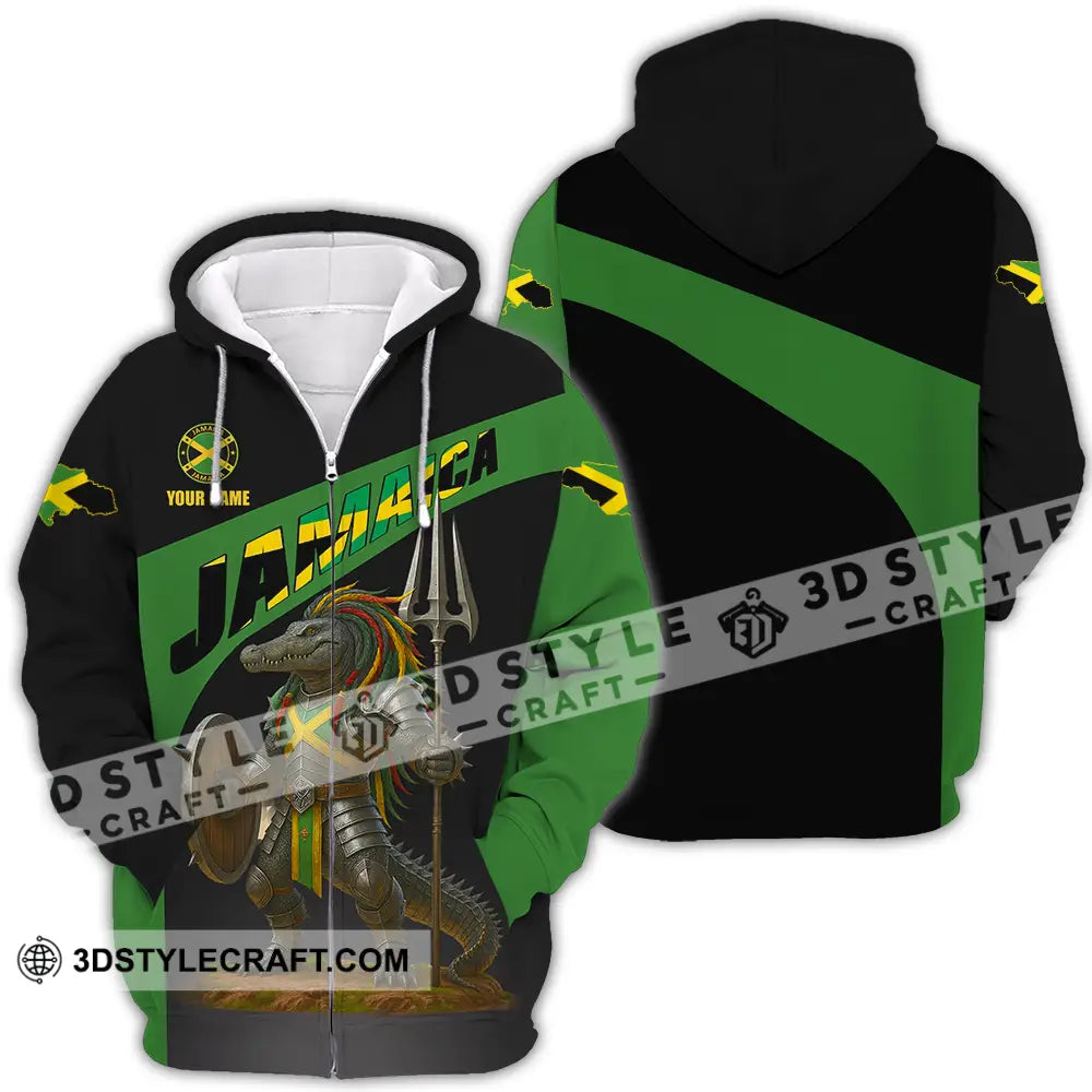 Unisex Shirt - Custom Jamaica Shirt Zipper Hoodie / S T-shirt