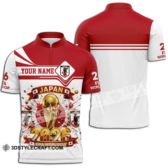 Unisex Shirt - Custom Japan World Cup 2026 3D Shirt style option 2