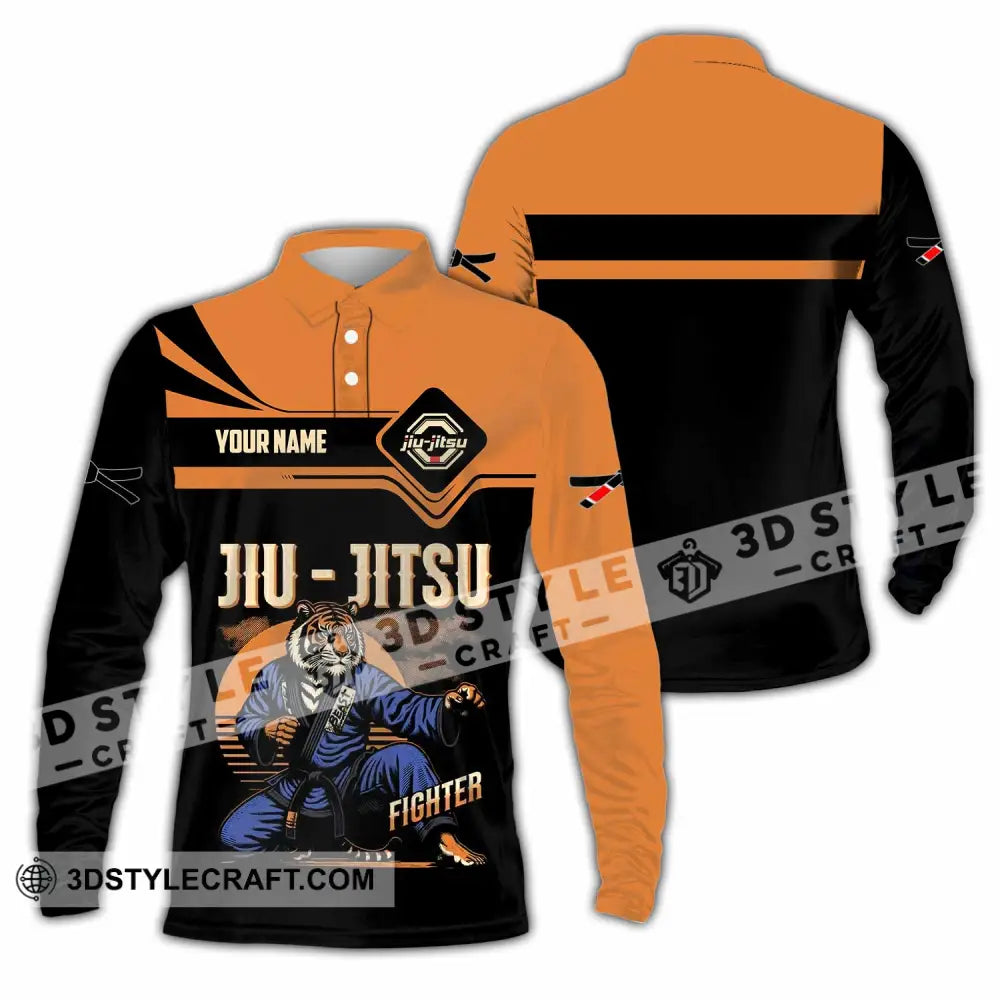 Unisex Shirt - Custom Jiu Jitsu Lover Sport Shirt Long Sleeve Polo / S T-shirt