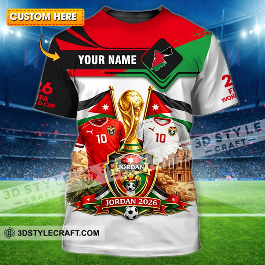 Unisex Shirt - Custom Jordan World Cup 2026 3D Shirt style option 1