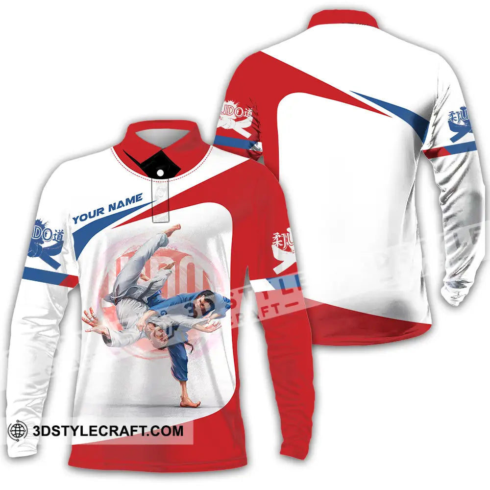 Unisex Shirt - Custom Judo 3D Shirt Long Sleeve Polo / S T-shirt