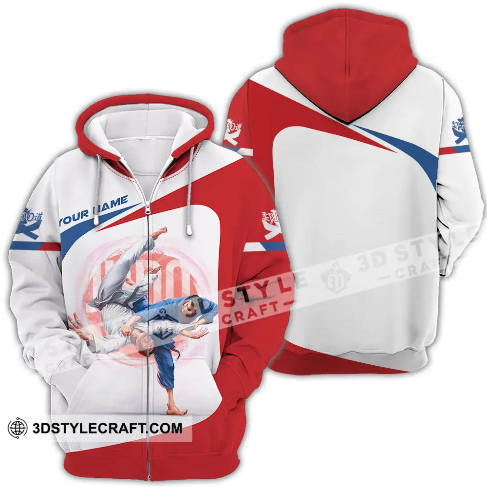 Unisex Shirt - Custom Judo 3D Shirt Zipper Hoodie / S T-shirt