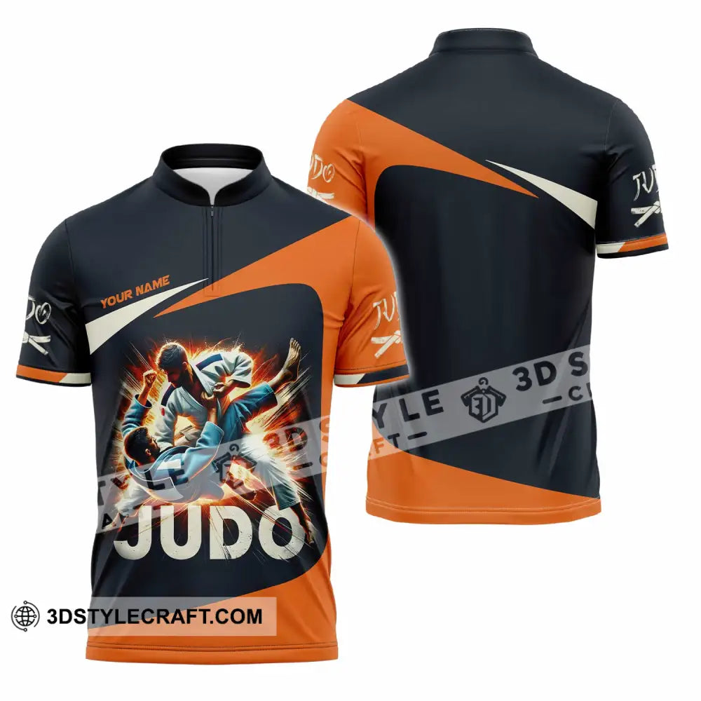 Unisex Shirt - Custom Judo Shirt Zipper Polo Shirt / S T-shirt