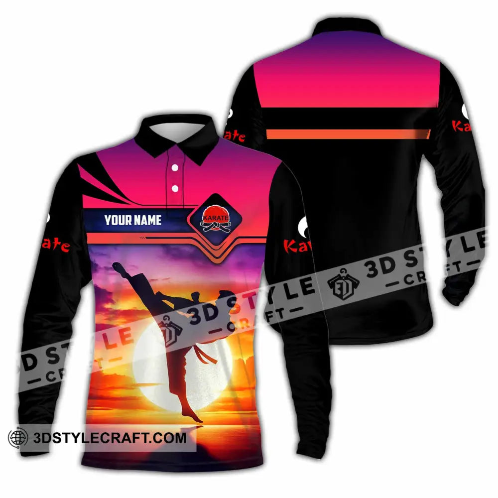 Unisex Shirt - Custom Karate Shirt Long Sleeve Polo / S T-shirt