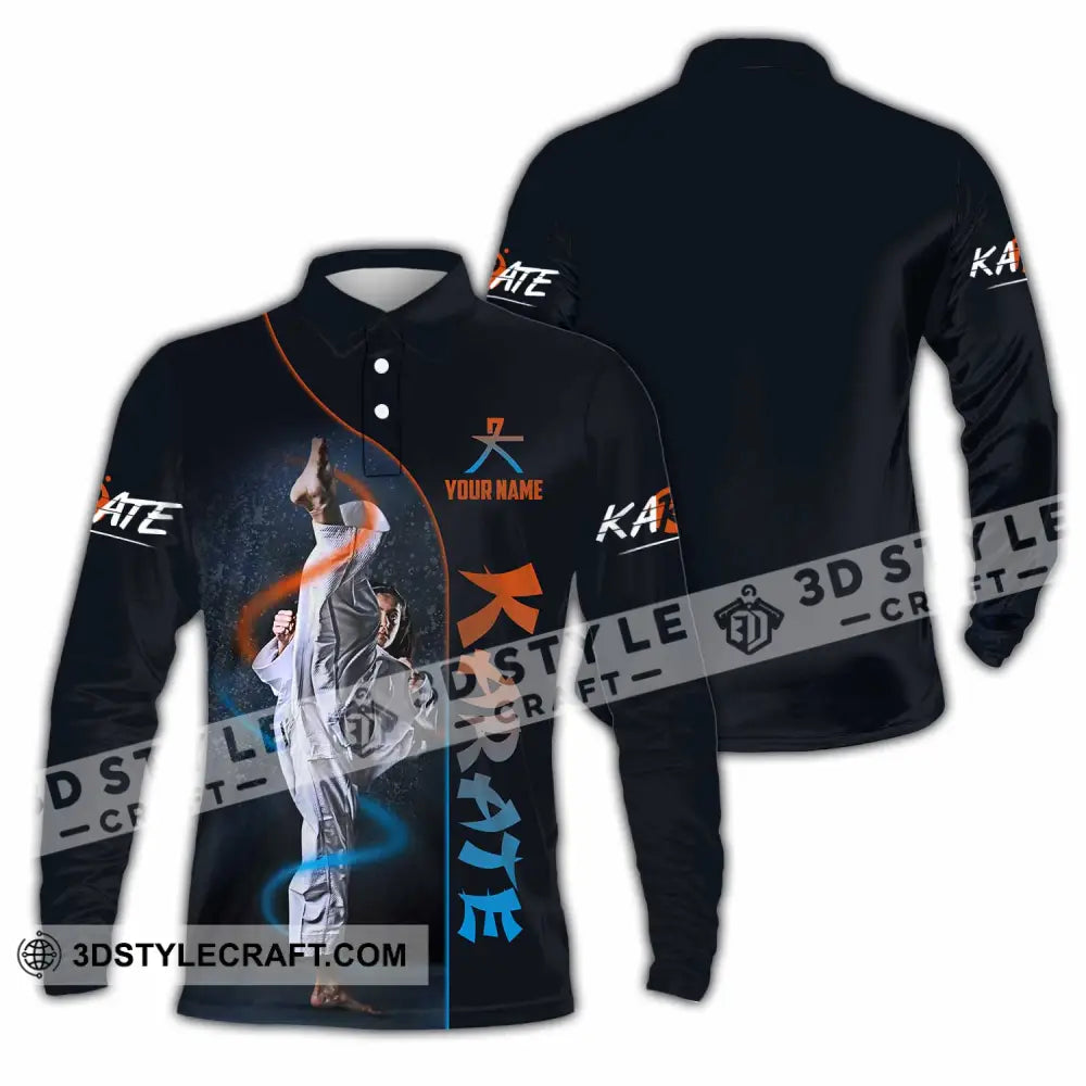 Unisex Shirt - Custom Karate Shirt Long Sleeve Polo / S T-shirt