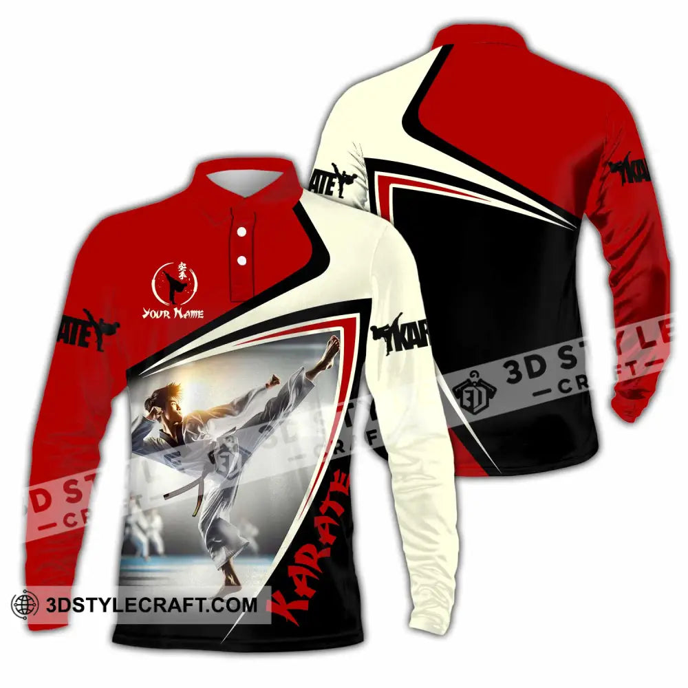 Unisex Shirt - Custom Karate Shirt Long Sleeve Polo / S T-shirt
